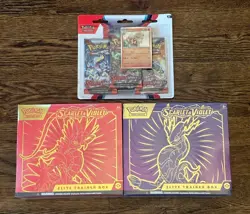 Pokemon Scarlet and Violet Base ETB SET + Arcanine 3 Pack Blister-SEALED 820650853418 - Image 1