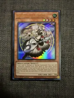 YUGIOH JUSH-EN001 Dracotail Lukias Ultra Rare 1st Edition - Image 1