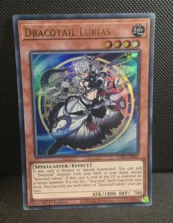 Dracotail Lukias JUSH-EN001 Ultra Rare 1st Edition YuGiOh TCG Card - Image 1