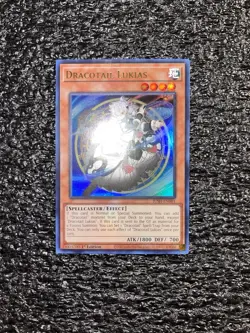 Yugioh! Dracotail Lukias JUSH-EN001 Ultra Rare 1st Edition Near Mint - Image 1
