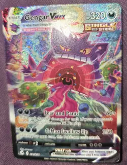 "2021 POKEMON SWORD & SHIELD FUSION STRIKE #271 FA/GENGAR VMAX -SECRET - Image 1