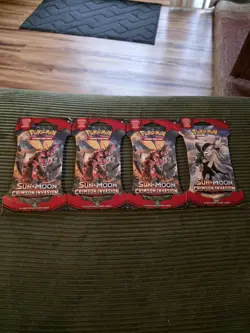 Pokemon Sun & Moon Crimson Invasion Booster Pack TCG Factory Sealed 820650802492 - Image 1
