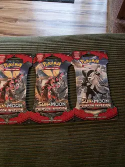 Pokemon Sun & Moon Crimson Invasion Booster Pack TCG Factory Sealed 820650802492 - Image 3