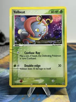 Volbeat 42/106 Ex Emerald Reverse Holo Foil Stamped Pokemon Card HP - Image 1