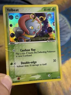 Volbeat 42/106 Ex Emerald Reverse Holo Foil Stamped Pokemon Card HP - Image 3