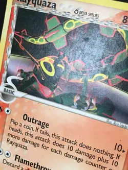 Pokemon TCG Rayquaza Delta Species 26/110 Holon Phantoms Regular Rare MP - Image 2