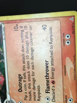 Pokemon TCG Rayquaza Delta Species 26/110 Holon Phantoms Regular Rare MP - Image 3
