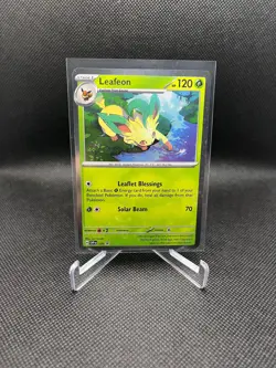 Pokemon Scarlet and Violet Prismatic Leafeon 170 Cosmos Holo 120 - Image 1