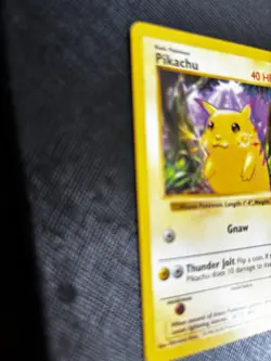 Pikachu 58/102 Yellow Cheeks Base Set Shadowless Vintage Pokemon WoTC 1999 LP - Image 4