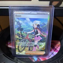 Pokemon TCG Dawn 129/094 Me02: Phantasmal Flames Full Art Trainer SIR Holo - Image 1