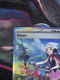 Pokemon TCG Dawn 129/094 Me02: Phantasmal Flames Full Art Trainer SIR Holo - Image 4