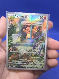 SEALED Pokemon Scarlet & Violet Obsidian Flames Charmander 044 Black Star Promo - Image 2