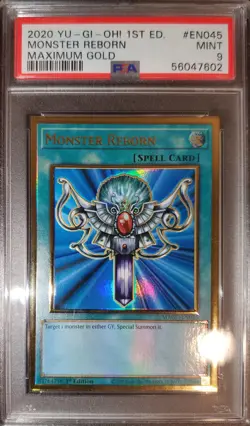 Yugioh 2020 Monster Reborn 1st Ed. MAGO-EN045 PSA 9 - Image 1