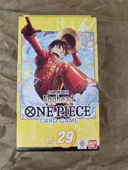 NEW ONE PIECE CARD GAME: EGGHEAD LUFFY STARTER DECK ST-29 TCG ENGLISH SEALED - Image 1