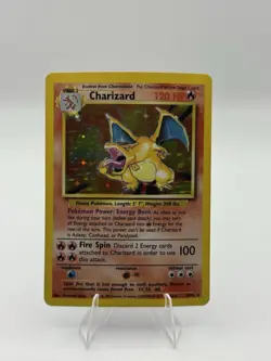 Charizard 4/102 Base Set Holo Rare Vintage 1999 WOTC Pokemon Card TCG HP - Image 2