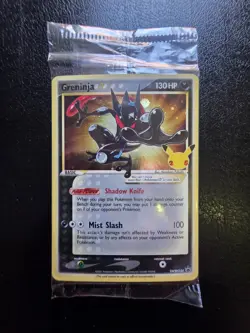 Greninja Gold Star SWSH144 Black Star Promo Holo Pokemon Celebrations - SEALED - Image 1