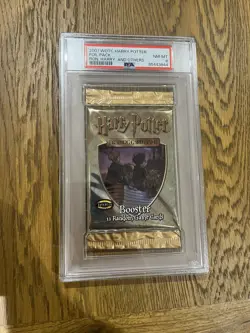 PSA 8 Base Set Harry Potter WOTC Trading Card Game Booster Pack Sealed (2001) - Image 1
