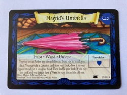 Harry Potter Trading Card Game WOTC 2002 Item Card Hagrid's Umbrella 15/80 - Image 1