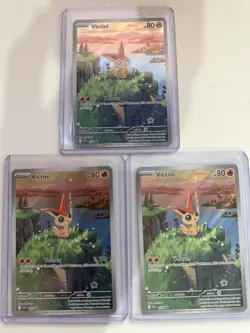 Victini SVP 208 x3 SV: Scarlet & Violet Promo Cards - Pokemon Card - NM - Image 1