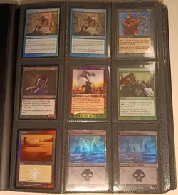 Vintage MTG Magic the Gathering All FOIL Card Binder Collection 360 Cards - Image 1