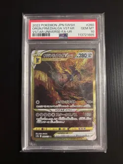 2022 Pokemon JPN SWSH Origin Form Dialga VSTAR PSA 10 260/172 - Image 1