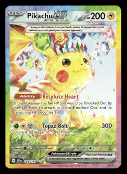 Pikachu ex - 238/191 - SIR - Surging Sparks - Pokemon Card - NM/M - Image 1