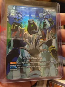 Gundam TCG Card Game Dual Impact GD02-103 R+ AGE Device Command Alt Art Rare NM - Image 1