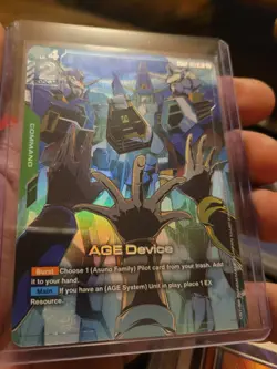 Gundam TCG Card Game Dual Impact GD02-103 R+ AGE Device Command Alt Art Rare NM - Image 4