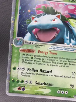 Venusaur ex 112/112 Holo Rare EX Fire Red & Leaf Green Pokemon Card LP - Image 5
