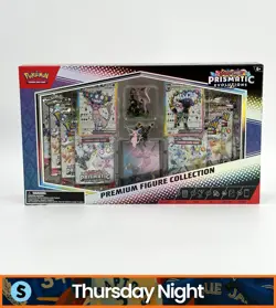 POKEMON PRISMATIC EVOLUTIONS ESPEON UMBREON PREMIUM FIGURE COLLECTION SEALED BOX - Image 1