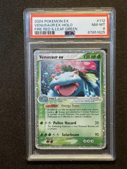2004 POKEMON EX FIRE RED & LEAF GREEN #112 VENUSAUR EX-HOLO PSA 8 - Image 4