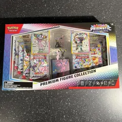 POKEMON PRISMATIC EVOLUTIONS PREMIUM FIGURE COLLECTION Umbreon Espeon Promo Box - Image 1