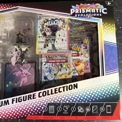 POKEMON PRISMATIC EVOLUTIONS PREMIUM FIGURE COLLECTION Umbreon Espeon Promo Box - Image 4