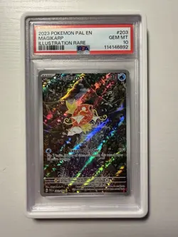 2023 POKEMON PAL EN-PALDEA EVOLVED ILLUSTRATION RARE #203 MAGIKARP PSA 10 - Image 3