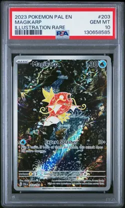 2023 POKEMON PAL EN-PALDEA EVOLVED ILLUSTRATION RARE #203 MAGIKARP PSA 10 - Image 1