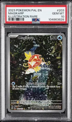 2023 POKEMON PAL EN-PALDEA EVOLVED ILLUSTRATION RARE #203 MAGIKARP PSA 10 - Image 1