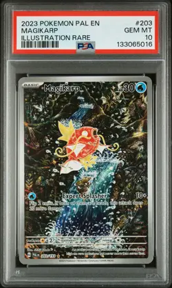 2023 POKEMON PAL EN-PALDEA EVOLVED ILLUSTRATION RARE #203 MAGIKARP PSA 10 - Image 1