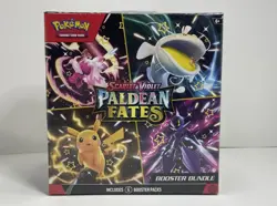 Pokemon TCG Scarlet & Violet Paldean Fates 6 Booster Pack Bundle Factory Sealed - Image 1