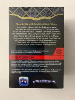 Pokemon TCG Scarlet & Violet Paldean Fates 6 Booster Pack Bundle Factory Sealed - Image 2