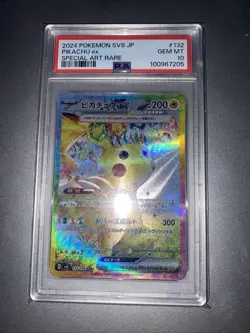 Pikachu EX 2024 Pokemon SV8 JP SAR Special Art Rare 132/106 PSA 10 GEM MINT - Image 1