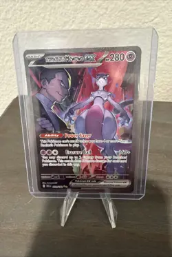 Team Rockets Mewtwo EX Holo Ultra Rare Card 213/182 Sv10: Destined Rivals (Mint) - Image 1