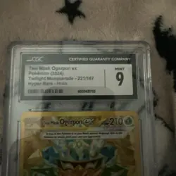 CGC 9 Teal Mask Ogerpon EX 221/167 Hyper Rare Pokemon Card - Image 2
