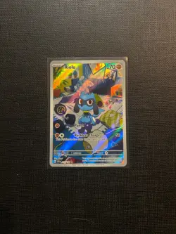 Riolu Scarlet and violet pokemon card - Image 1