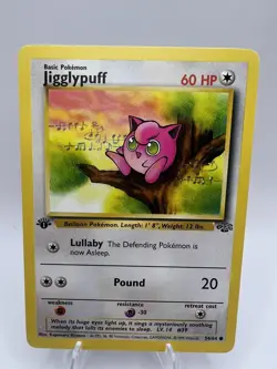 Pokemon Card - Jigglypuff Jungle 54/64 Common 1st Edition - Image 1