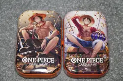 New & Sealed! Set of 2 One Piece Card Game Tin Pack Set Volume 2 - Image 1