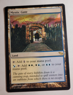 MTG - MYSTIC GATE (LP) Shadowmoor 2008 Magic the Gathering Nonbasic land - Image 1