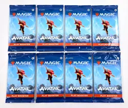 8 Packs Magic the Gathering Play Booster Pack Lot MTG Avatar the Last Airbender - Image 1
