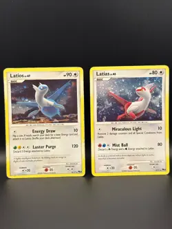 Pokemon Latios & Latias Holo Rare Lot POP Series 7 2008 | 3/17 | 4/17 | MP Both - Image 1
