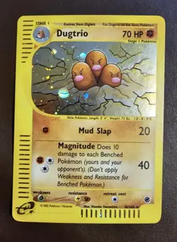 Dugtrio 10/165 Rare Expedition Base Set Holo Pokemon LP🔥 - Image 1