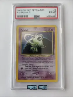 2001 POKEMON NEO REVELATION #3 CELEBI-HOLO PSA 6 - Image 1